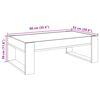 vidaXL Salontafel met Infinity LED 90x53x30 cm wit