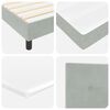 vidaXL Boxspringbed met matras Lichtgrijs 100 x 200 cm Fluweel