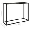 vidaXL Wandtafel 100x35x75 cm gehard glas zwart