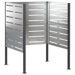 vidaXL Afvalcontainer scherm 85 x 85 x 113 cm Gegalvaniseerd staal