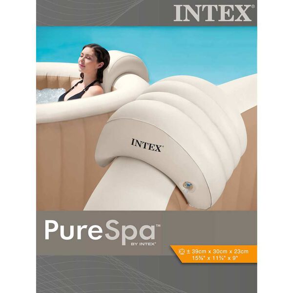 Intex Spahoofdsteun opblaasbaar 39x30x23 cm