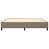 vidaXL Boxspring bed stof taupe 200x200 cm