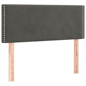 vidaXL Hoofdbord 90x5x78/88 cm fluweel donkergrijs