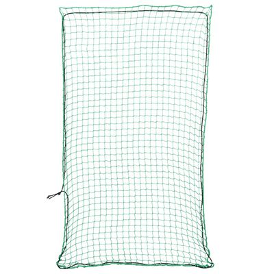 vidaXL Aanhangwagennet elastisch touw 2,1x1,25 m polypropeen groen