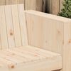 vidaXL Tuinbank Naturel 134 x 60 x 62 cm Massief grenenhout