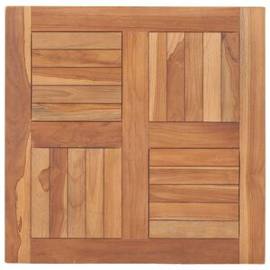 vidaXL Tafelblad 60x60x2,5 cm massief teakhout