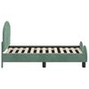 vidaXL Peuterbedframe met hoofdbord Zeegroen 70 x 140 cm Fluweel