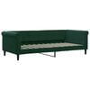 vidaXL Slaapbank 90x200 cm fluweel donkergroen