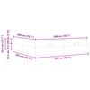 vidaXL Bedframe met matras met matras 2 pcs Tan Stof