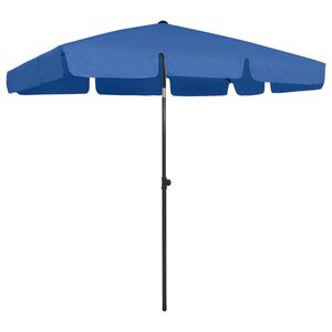 vidaXL Strandparasol 200x125 cm azuurblauw