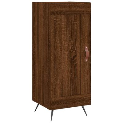 vidaXL Hoge kast 34,5x34x180 cm bewerkt hout bruin eikenkleur