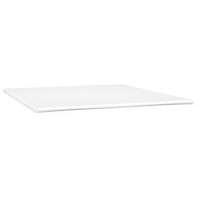 vidaXL Boxspring met matras en LED stof crèmekleurig 180x200 cm