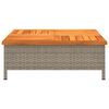 vidaXL Parasolvoetbedekking 70x70x25 cm poly rattan acaciahout grijs