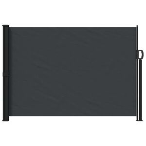 vidaXL Uittrekbaar Zijscherm 300 x 170 cm Polyester Rechthoekig Zwart