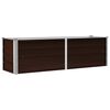 vidaXL Plantenbak verhoogd 160x40x45 cm gegalvaniseerd staal bruin