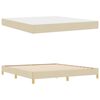 vidaXL Boxspringbed met matras Cr&egrave;me 180 x 200 cm Stof