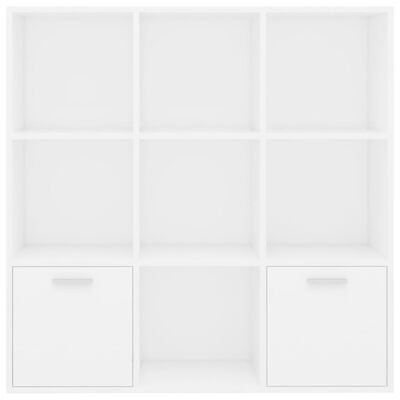 vidaXL Boekenkast 98x30x98 cm bewerkt hout wit