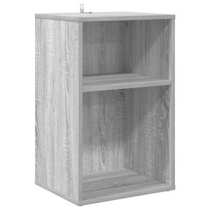 vidaXL Platenkast Grijs Sonoma 38 x 33 x 61 cm Bewerkt hout