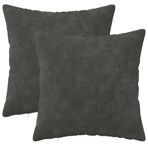 vidaXL Kussensloop 2 pcs HEERLEN Antraciet 30 x 30 cm