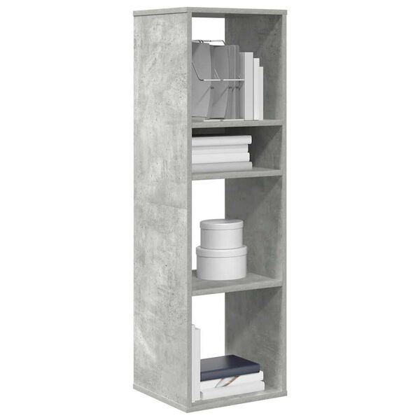 vidaXL Boekenkast 34x31x112 cm bewerkt hout betongrijs
