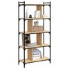 vidaXL Boekenkast 5-laags 76x32x158 cm bewerkt hout sonoma eikenkleur