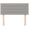 vidaXL Hoofdbord 90x5x78/88 cm stof lichtgrijs