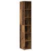 vidaXL Hoge kast Oud hout 30 x 41 x 185 cm Bewerkt hout
