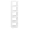 vidaXL Boekenkast/kamerscherm 40x30x166 cm hoogglans wit