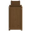 vidaXL Bankje met plantenbakken 180x36x63 cm grenenhout honingbruin