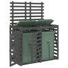 vidaXL Containerberging dubbel massief grenenhout grijs