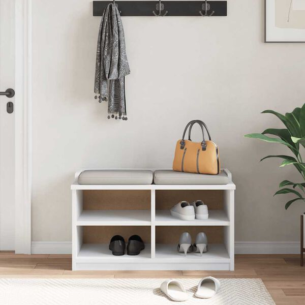 vidaXL Gangbankje SANDNES wit 87x40x50 cm massief grenenhout