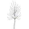 vidaXL LED-wandkerstboom 150 cm 140 LED's Meerkleurig Staal Zwart