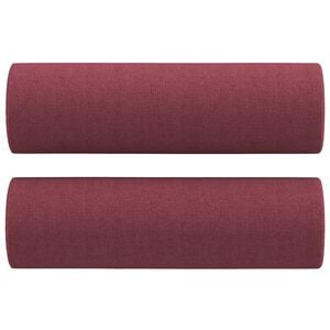 vidaXL Sierkussens 2 st 15x50 cm stof wijnrood