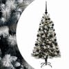 vidaXL Kunstkerstboom met scharnierende takken en kerstballen 120 cm