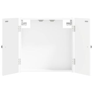 vidaXL Dartbord Kabinet BREDA Wit 52,5 x 10,5 x 53,5 cm Bewerkt hout