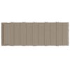 vidaXL Ligbedkussen 180x60x4 cm oxford stof taupe