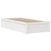 vidaXL Bedframe met hoofdbord massief grenenhout wit 90x190 cm