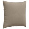 vidaXL Sofa Kussens 2 stuks Taupe 60 x 60 cm Stof