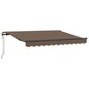vidaXL Inklapbaar Zonnescherm Taupe 2,5 x 2 m Stof