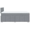 vidaXL Boxspring met matras stof lichtgrijs 120x190 cm