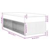 vidaXL Boxspring met matras stof donkerbruin 90x200 cm