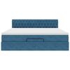 vidaXL Ottoman bed met matras 180x200 cm fluweel donkerblauw