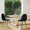 vidaXL Eetkamerstoelen 2 st stof zwart