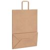 vidaXL Papieren zakken 50 st met hengsels 32x17x44 cm bruin