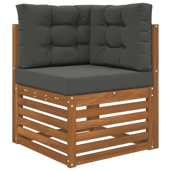 vidaXL Buiten bankkussen 3 pcs Antraciet Polyester