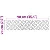 vidaXL Trap Tread Rechthoekig 4 pcs Zilver 90 x 20 cm Aluminium