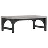 vidaXL Monitorstandaard 37x23x14 cm bewerkt hout grijs sonoma eiken