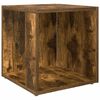 vidaXL Bijzettafel 33x33x34,5 cm bewerkt hout gerookt eikenkleurig