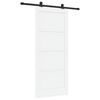 vidaXL Schuifdeur ORKDAL 86 x 198,5 cm Bewerkt hout Wit en zwart