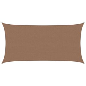 vidaXL Zonneschaduwzeil Rechthoekig 2,5 x 6 m HDPE Taupe
